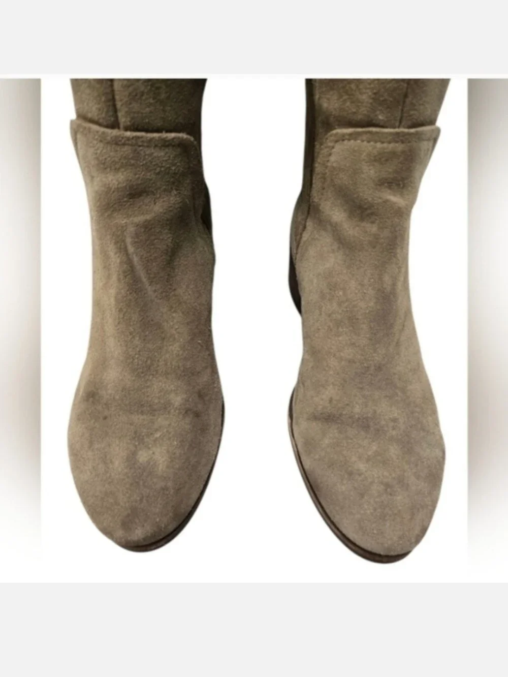 Vince Camuto Kochelda Suede Over The Knee Boots in Tan